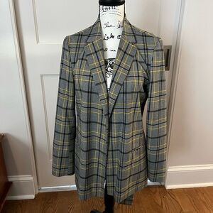 Ellen Tracy plaid blazer- Clueless Size 8
